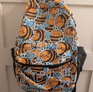 Bee Pattern Kids Backpack